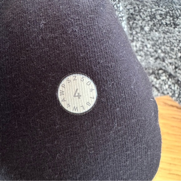 Lululemon Size 4 Scuba Hoodie Full Zip Cotton Fleece Splatter White Black - Picture 3 of 8